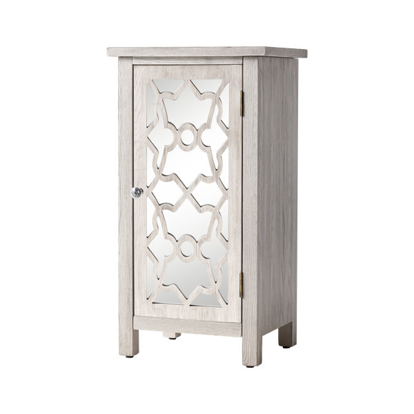 Red Barrel Studio® SXOVE Modern Farmhouse Nightstand with Mirror Front